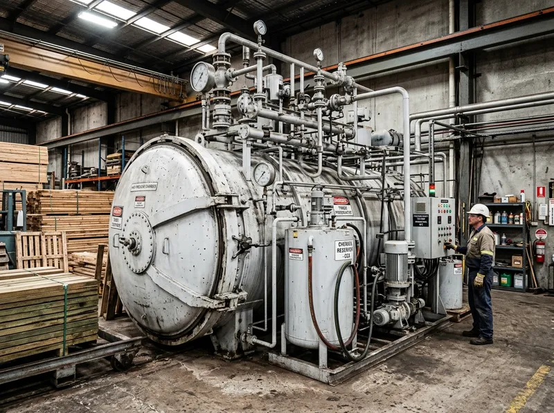 High-Pressure Chemical Impregnation Plant