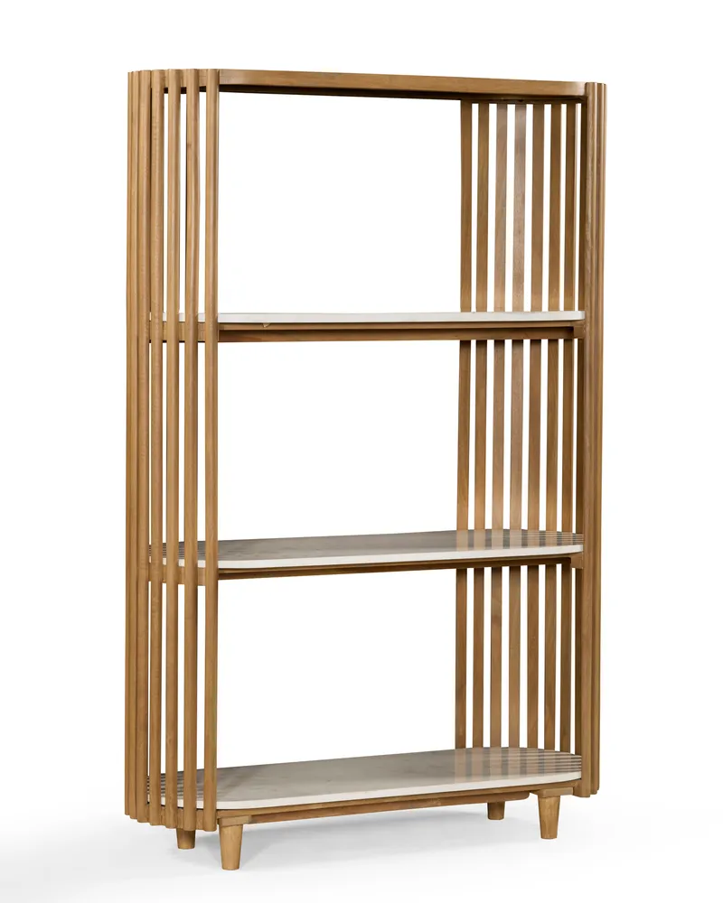 Marble Bookcase Front View